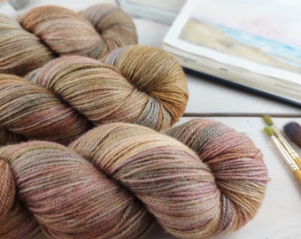 SIMONNE ...  Hand Dyed Merino/Silk Yarn , Fingering, Superwash