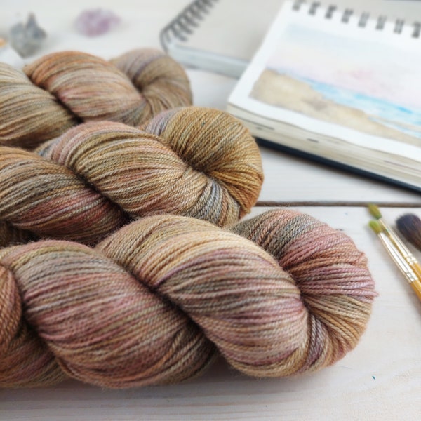 SIMONNE ...  Hand Dyed Merino/Silk Yarn , Fingering, Superwash