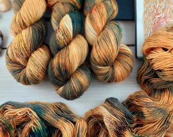 CYRIL ...  Hand Dyed Merino Yarn , Fingering, Superwash
