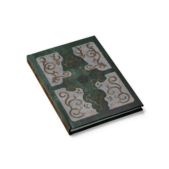 Licht Five Leaf Dark Grimoire Journal Blank - Etsy