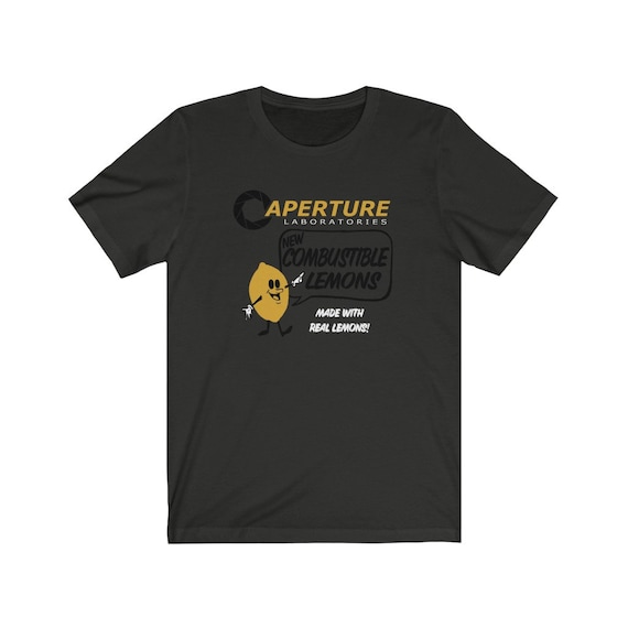 Aperture Combustible Lemons Portal Inspired Unisex Jersey Short