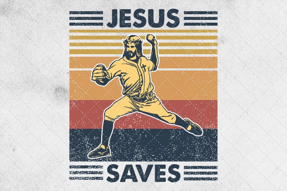 jesus saves baseball