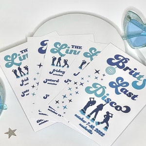 Last Disco Itinerary | Digital Download Personalized Mamma Mia Bachelorette Itinerary, Mamma Mia Bachelorette Itinerary