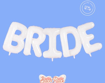 The XXL Bride Balloon Kit | 40 inch | Bachelorette Party Decorations, Bach Backdrop, Bride Letter Banner, Engagement Party, Bridal Shower