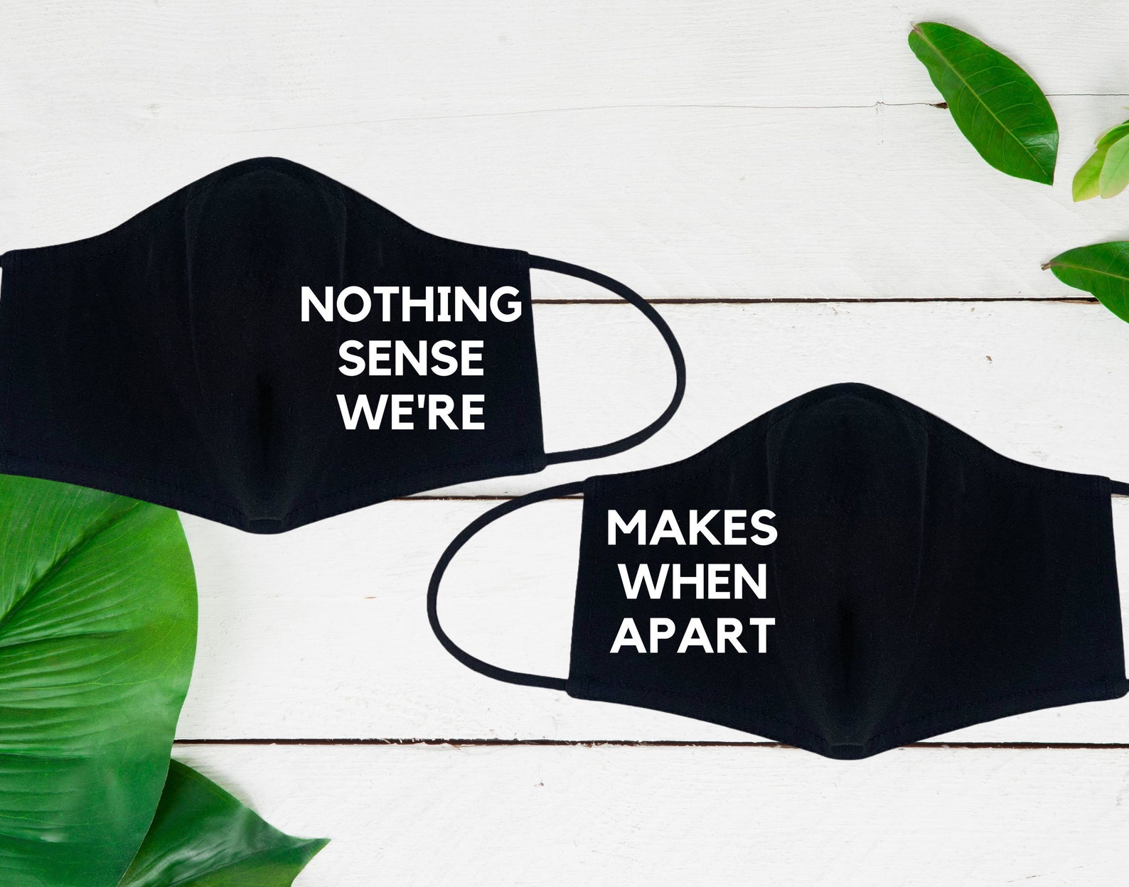 Matching Couple Face Mask Face Masks for Couples Dating Etsy