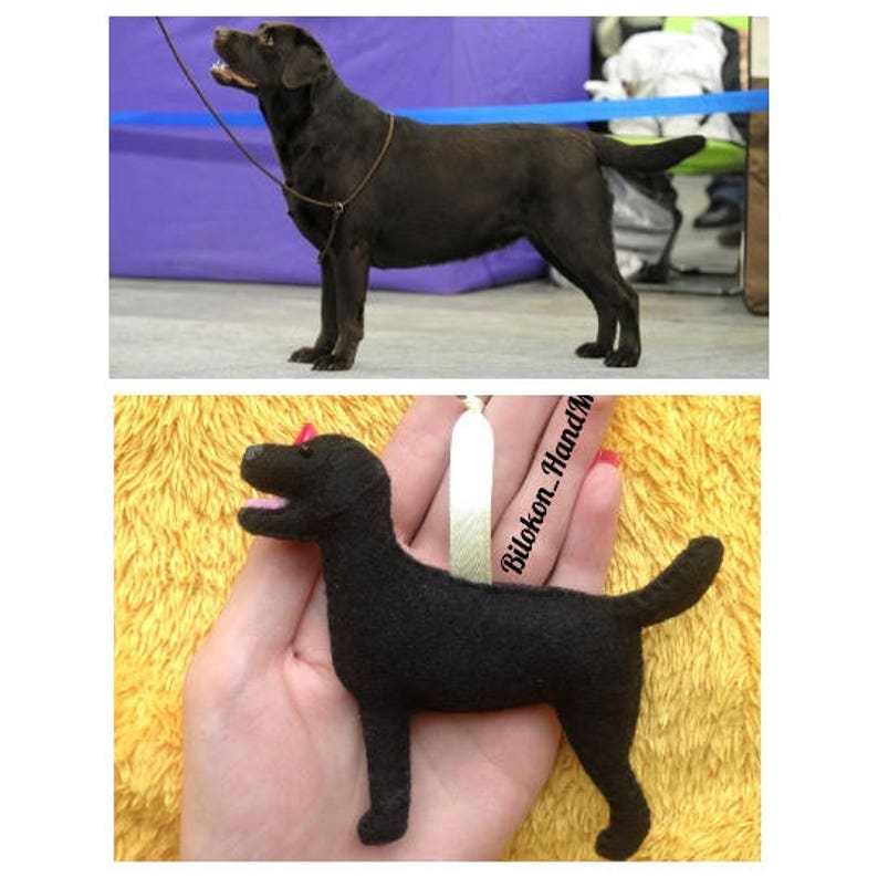 Labrador Sculpture Pet replica stuffed dog black and gold labrador Labrador Retriever gift Felt Labrador Personalized felt pets