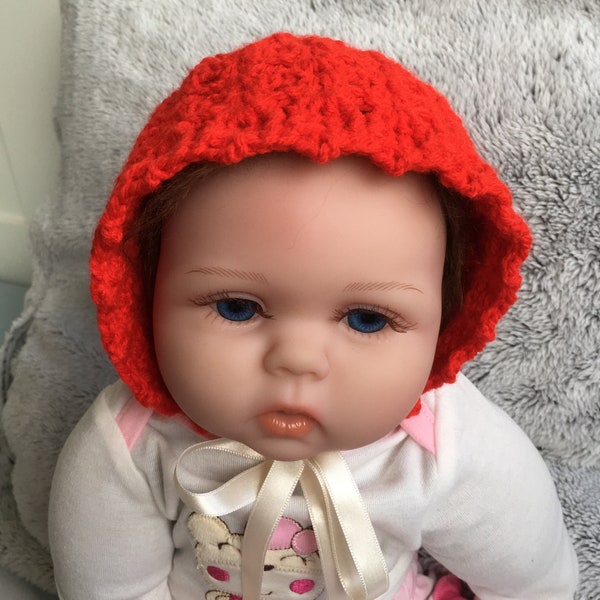 Béguin bonnet crochet bébé naissance/3mois