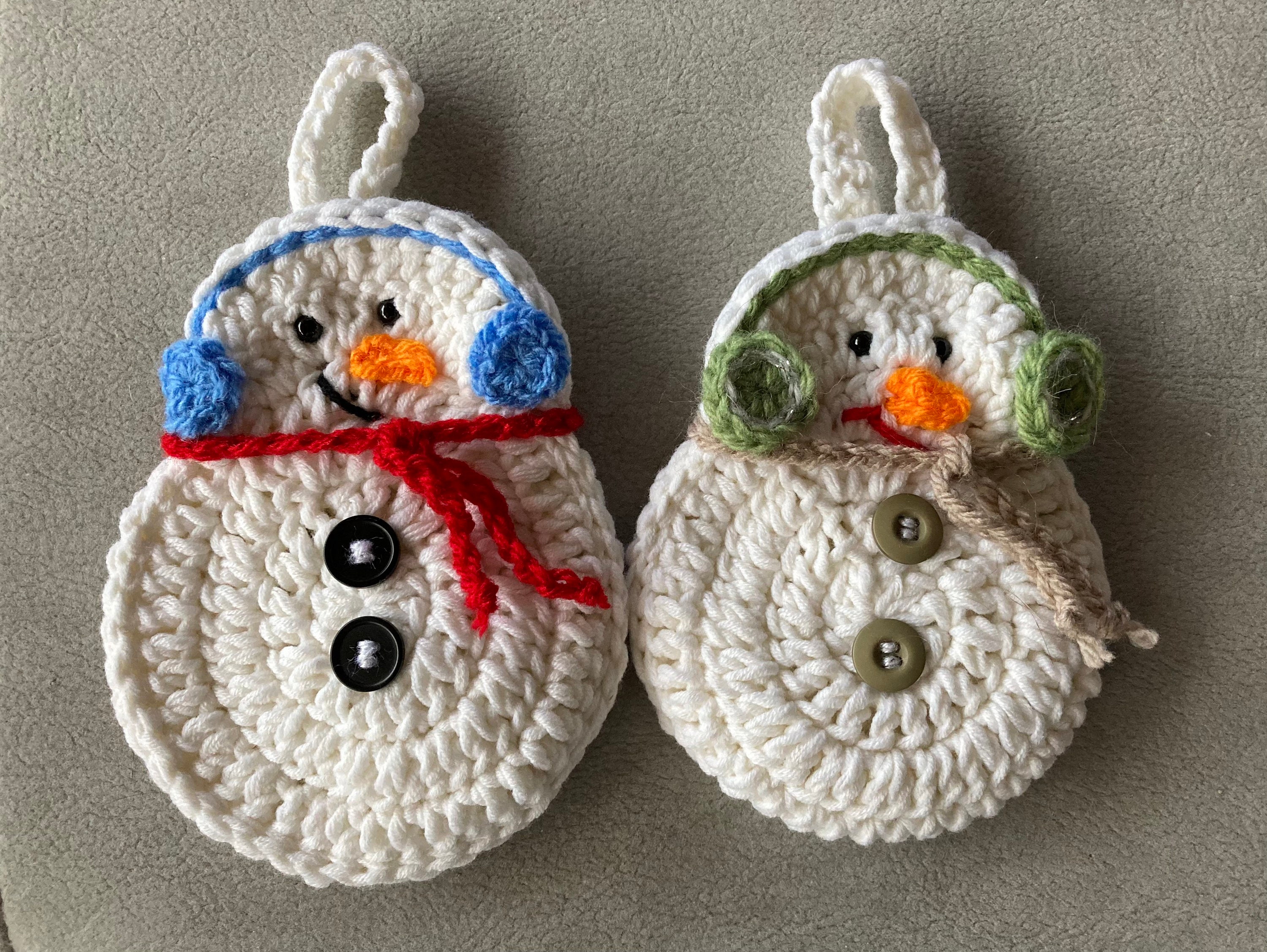 Suspension Bonhomme de Neige Crochet