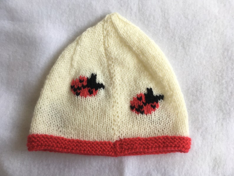 Set layette beanie slippers ladybug shoes 3-6 months ON COMMANDE