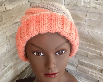 Bonnet tourbillon femme tricolore