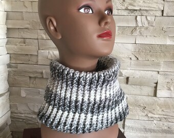 Col snood dégradé de gris