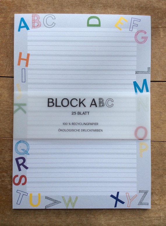 Block Abc 1 Klasse Erstklassler Grundschule Etsy