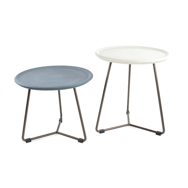 Table ronde en béton Table d’appoint Table de jardin Table basse Table de chevet Table de jardin