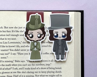 Dracula Magnetic Bookmark Set: Mina Harker & Count Dracula | Horror Gifts | Dracula Bookmarks | Vampire Bookmarks | Vampire Gift | Goth Gift