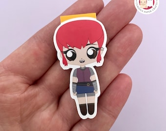 Nimona Magnetic Bookmark: A villain's chibi cute sidekick inspired by the comic book by ND Stevenson | Clip Bookmark | Nimona Fanart