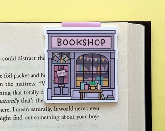 Bookshop Magnetic Bookmark | Book Lover Gifts | Book Shop | Cute Bookmark | Bookish Merch | Booktok | Book worm | Bookshop Art