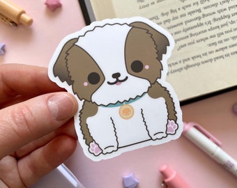 Shih Tzu 3" Vinyl Sticker - Mochi The Shop Beast | Chibi Puppy | Cute Dogs | Kawaii Pets