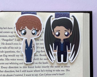 Feyre & Rhysand "Feysand" Magnetic Bookmarks | ACOTAR Bookmark Set | Night Court | Velaris | Bat Boys | Fae Books | Bookish Gifts