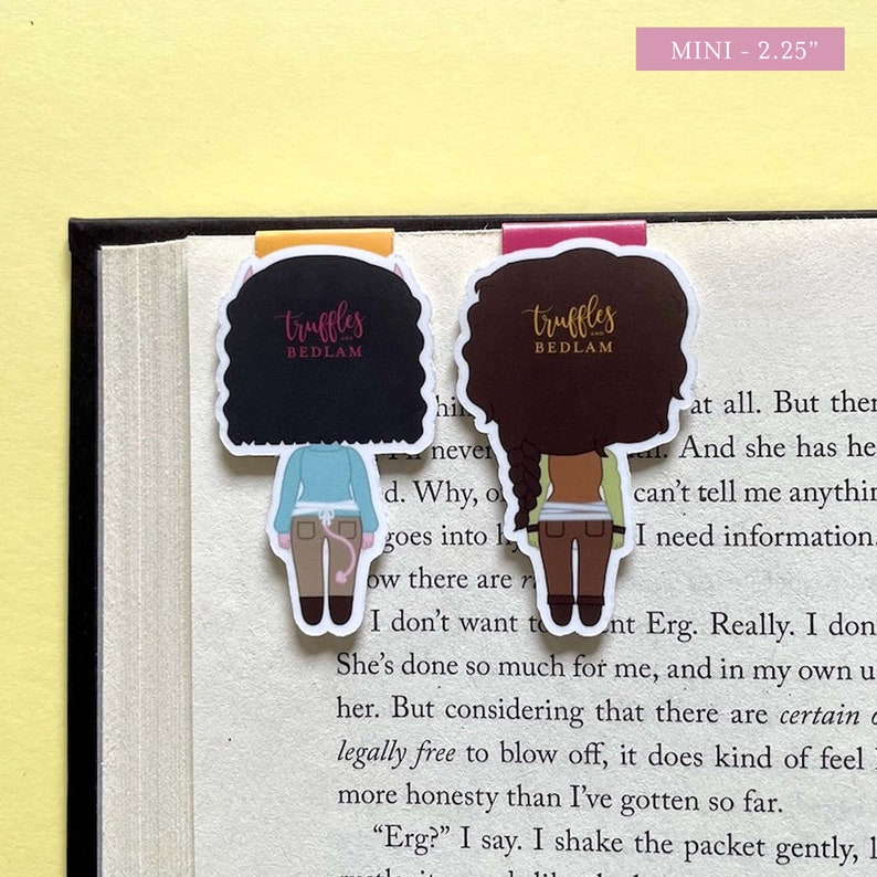 Viv and Tandri Magnetic Bookmark Set inspired by Legends & Lattes: Cute Fanart Bookmarks inspired by an Orc, Succubus, and their Coffee Shop image 5