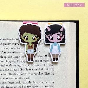 Viv and Tandri Magnetic Bookmark Set inspired by Legends & Lattes: Cute Fanart Bookmarks inspired by an Orc, Succubus, and their Coffee Shop image 4