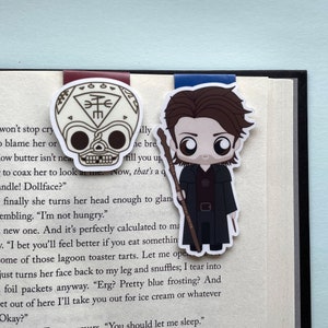 The Dresden Files - Harry Dresden & Bob the Skull Magnetic Bookmarks - inspired by the book series | Urban Fantasy | Bookish Gifts | Wizard