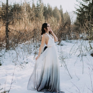 Grey ombre bridesmaid dresses sale
