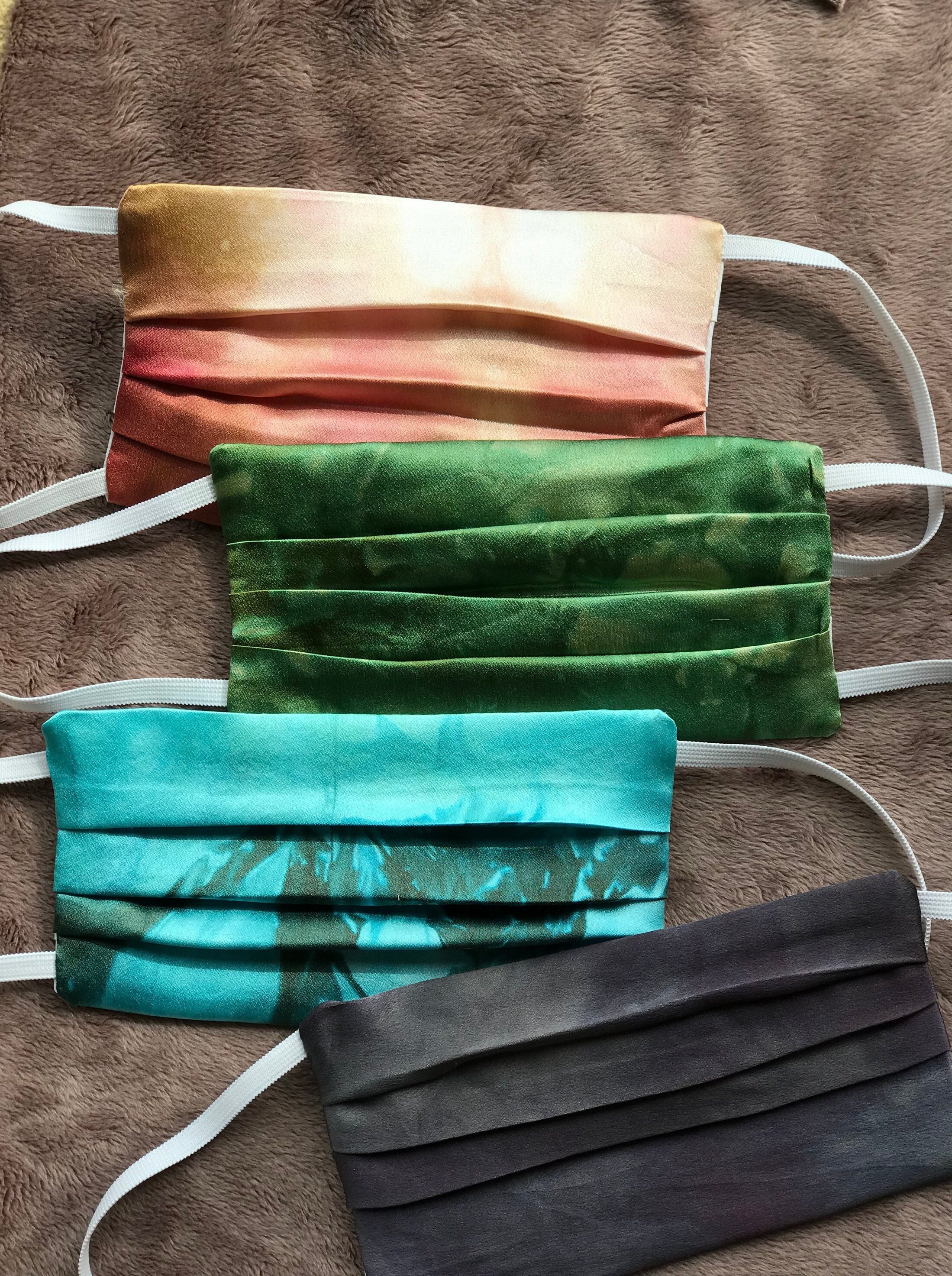 Natural Silk Face Mask 100 Silk Washable and Reusable Mask Etsy