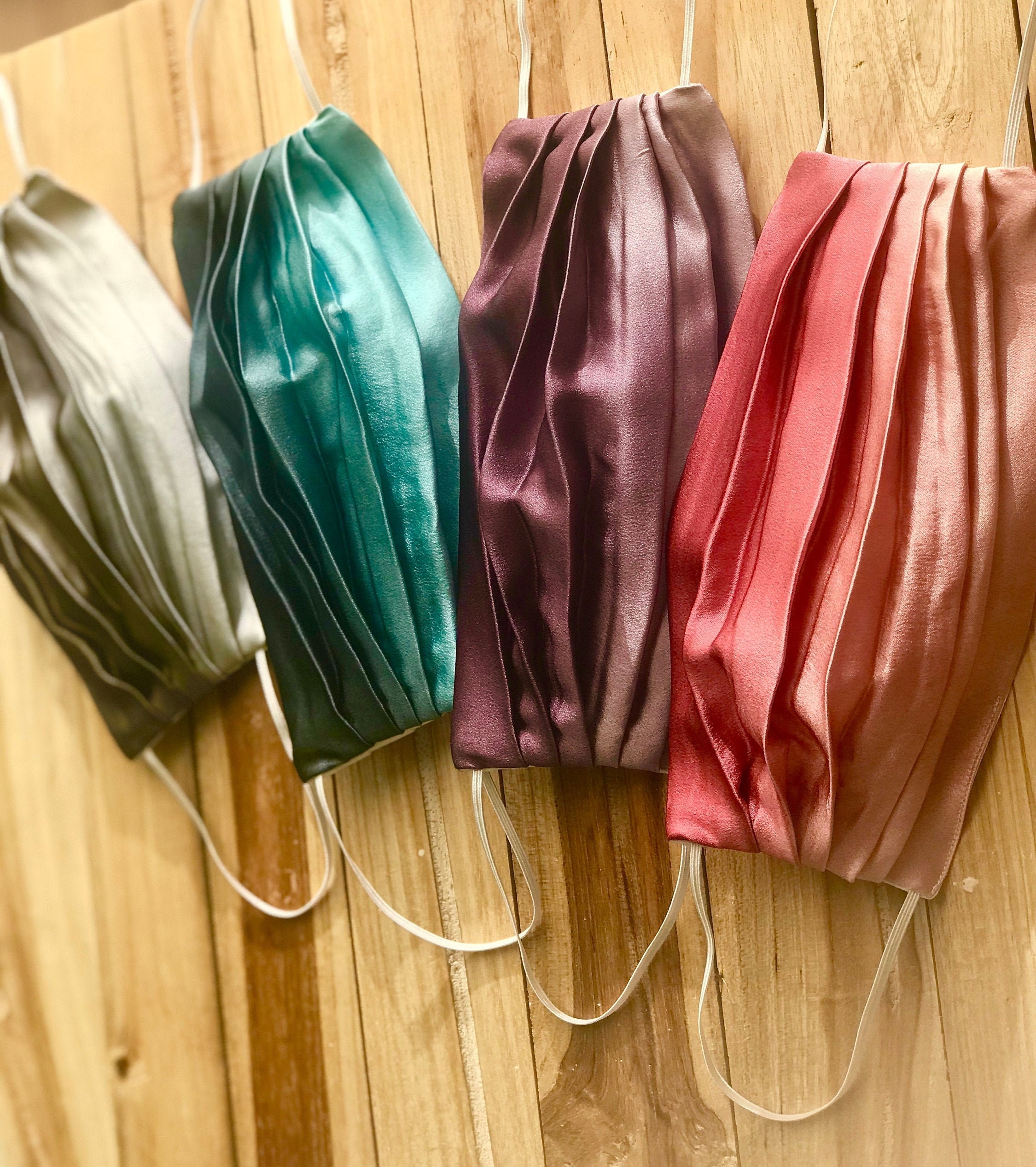 Ombre Silk Face Mask, 100% silk washable and reusable mask, natural s…