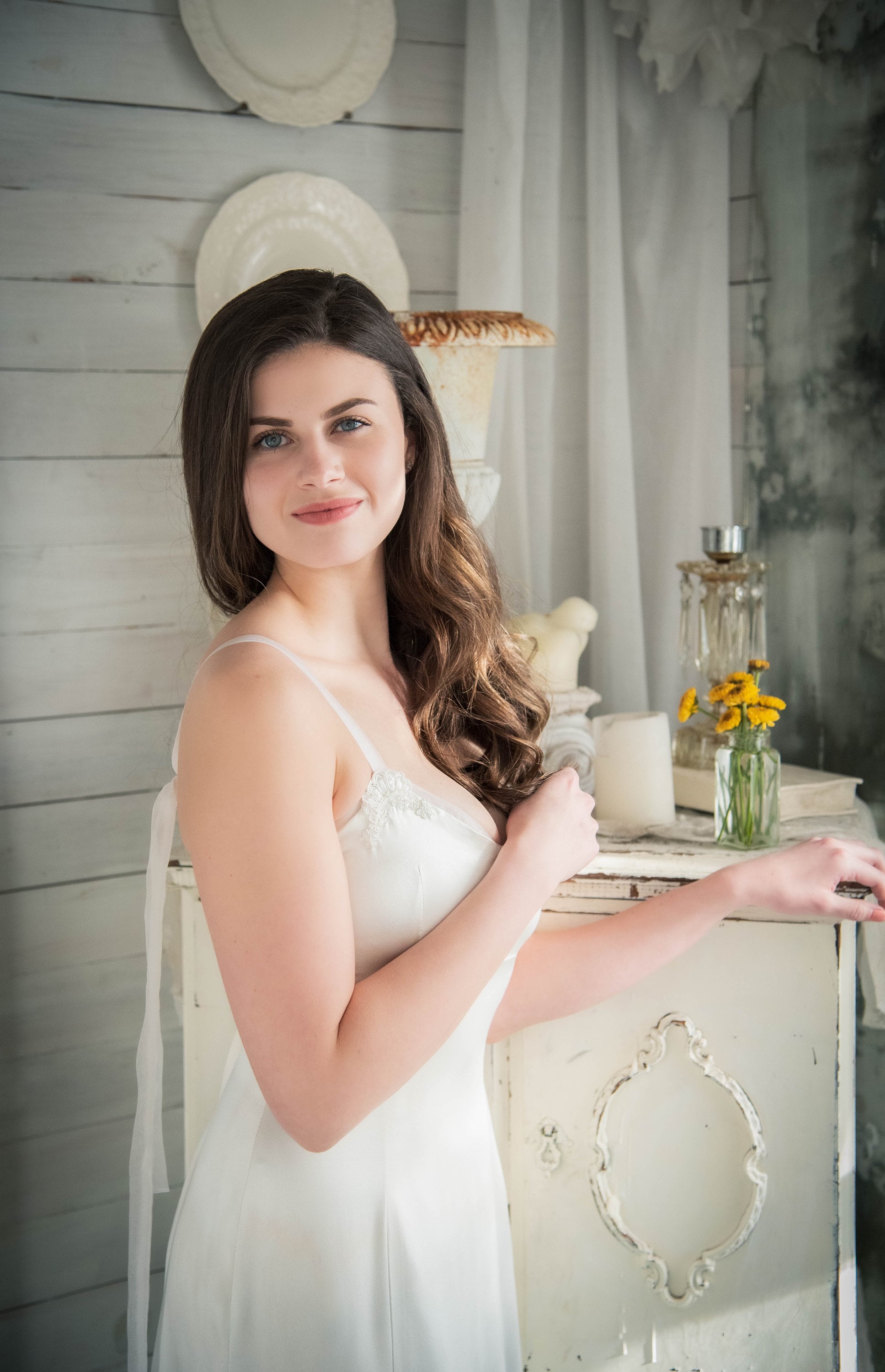 Ombre Wedding Dress Blue Wedding Dress Silk Wedding Dress Etsy