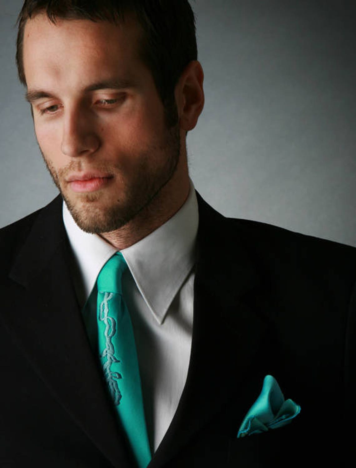 Silk Tie Embroidered Tie Silk Necktie Textured Tie Unique Etsy