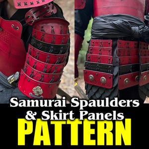 Leather Samurai Spaulders & Skirt Panels PATTERN