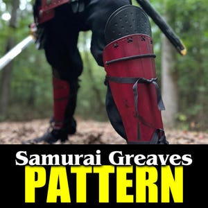 Leather Samurai Greaves (Leg Armor) PATTERN