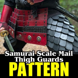 Leather Samurai Scale Mail Thigh Guards PATTERN