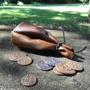Medieval Leather Coin Pouch
