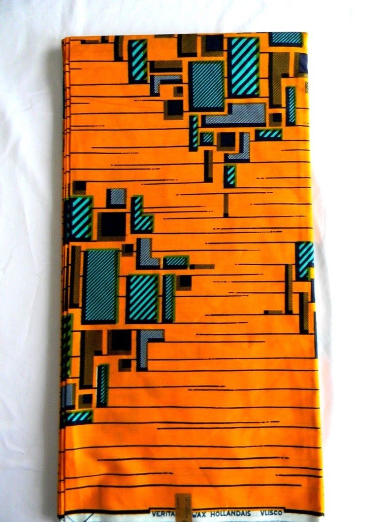 Vlisco Authentic Wax Hollandaise 6 Yards HH13 Pagnes Africaine Dutch Block Wax Print African Wax Print Wax Fabric For African Outfits