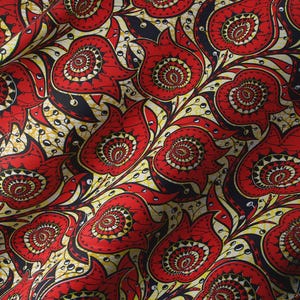 Authentic  Super Wax/Dutch Wax/African Wax/ Red & Yellow Floral Pattern 6 Yards/Pagne Africaine/Super Quality Hollandaise Ankara/#005