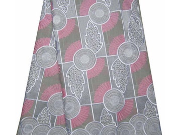 Swiss Voile Lace/Sewing Fabric/Cotton Lace Fabric With Stones/Quality African Swiss Voile Lace/Embroidered Pattern Silver&Pink/5 Yards #0030