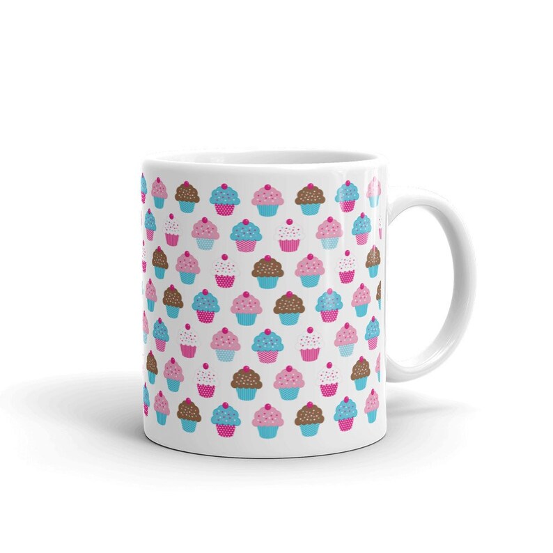 Ceramic Coffee Mug Tea Cup Cupcake Design Fashion Makeup Etsy