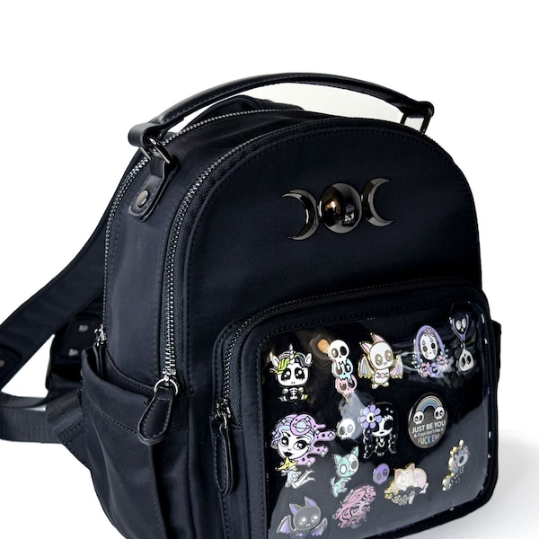 The Triple Moon - Ita Backpack - Pin Display - Free Insert - Ita Bag Backpack