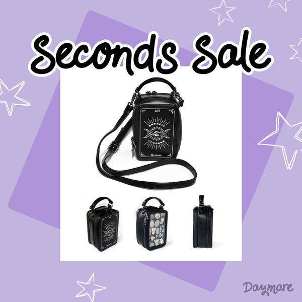 Ita Bag Seconds SALE | Tarot Moon Bag | Witchy Purse | Goth | Crossbody Bags for women small