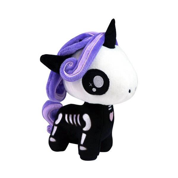 Lucid The Skelecorn - Goth Plush - Seconds Sale, Creepy Cute