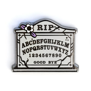 Ouija Tombstone - Goth Lapel Pin