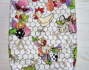 Car tidy, tote bag, rubbish bin, car bin, storage bin, washable, new strap design, chicken design, free shipping