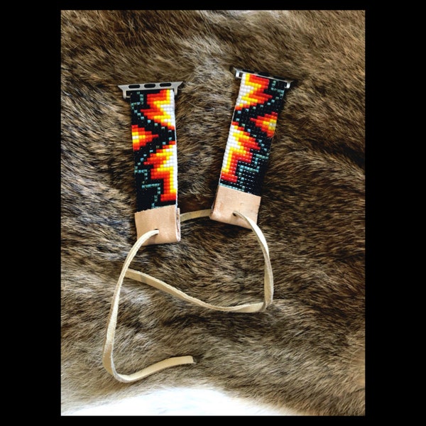 Sunburst Beaded Apple Watch Band