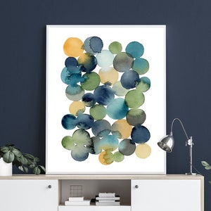 Modern Watercolor Abstract Printable Downloadable Art Instant Art Geometric Print Minimalist Coastal Art Watercolor Painting Neutral Art