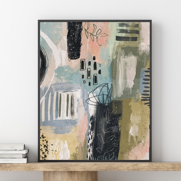 Neutral Abstract Painting Art Printable Wall Art Instant Downloadable Art Minimalist Earth Tone Modern Painting Contemporary Wall Art Print
