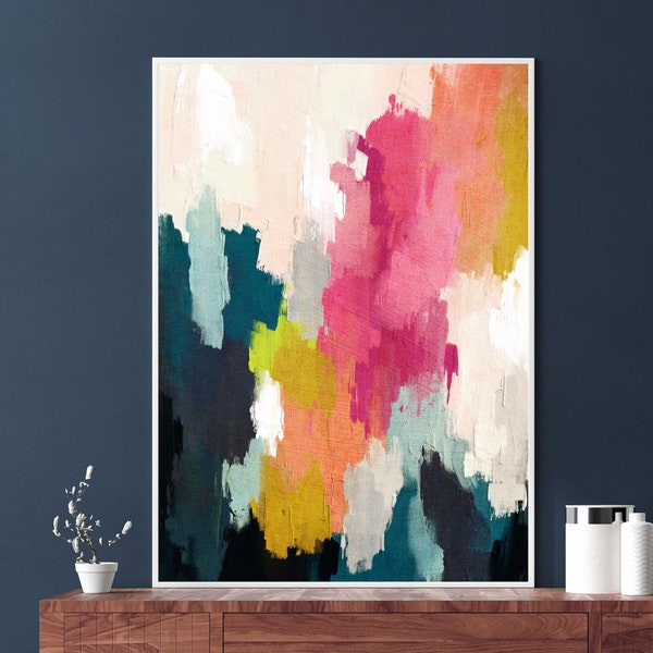 Colorful Abstract Art Printable Wall Art Painting Downloadable Art Minimalist Bold Colorful Print Modern Painting Contemporary Wall Art