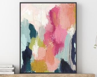 Colorful Abstract Art Printable Wall Art Painting Downloadable Art Minimalist Bold Acrylic Art Print Modern Painting Contemporary Wall Art