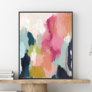 Colorful Abstract Art Printable Wall Art Painting Downloadable Art Minimalist Bold Acrylic Art Print Modern Painting Contemporary Wall Art