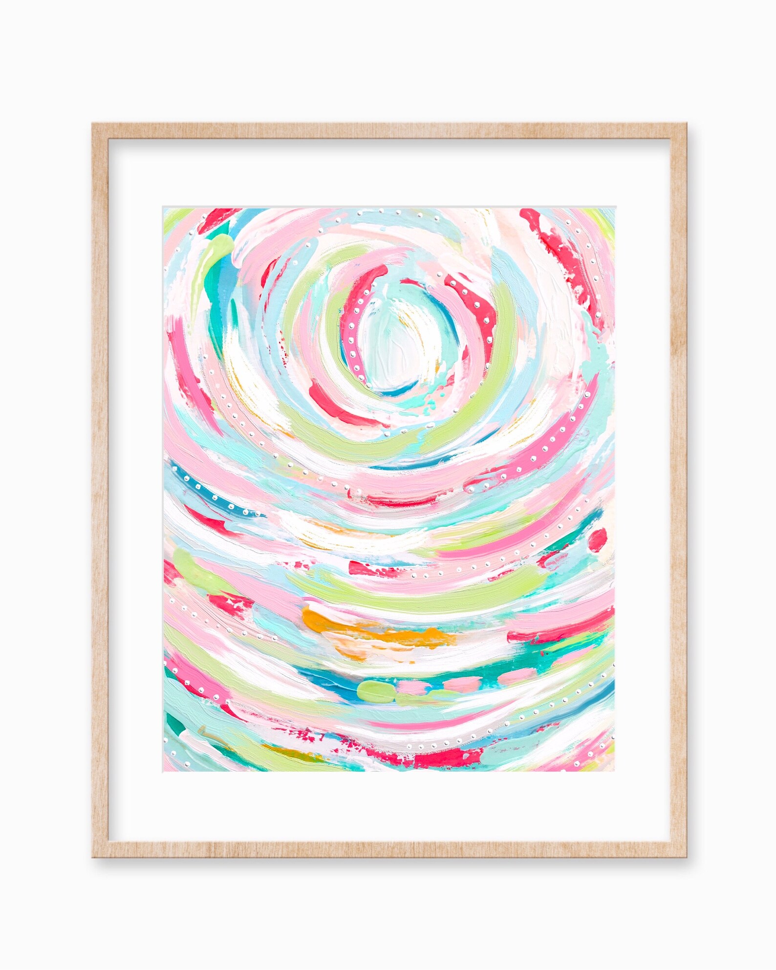 Colorful Modern Abstract Art Circles Painting Downloadable Etsy